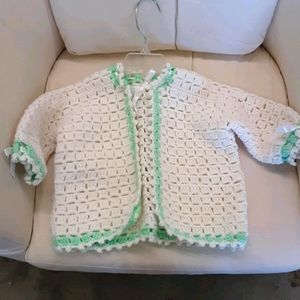 Hand Crocheted Sweater size 2T- 3T